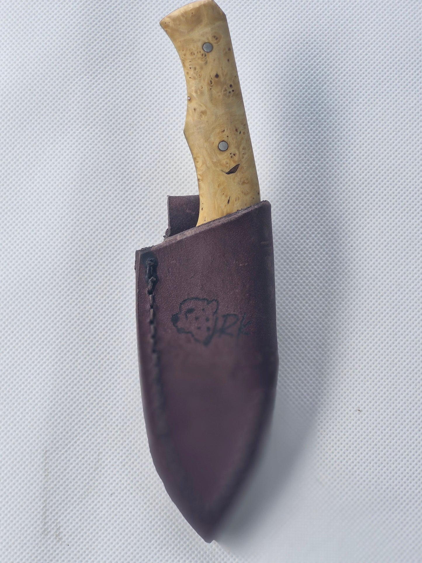 JRK EDC (Every day carry) Knife "Caramel Maple Burl"