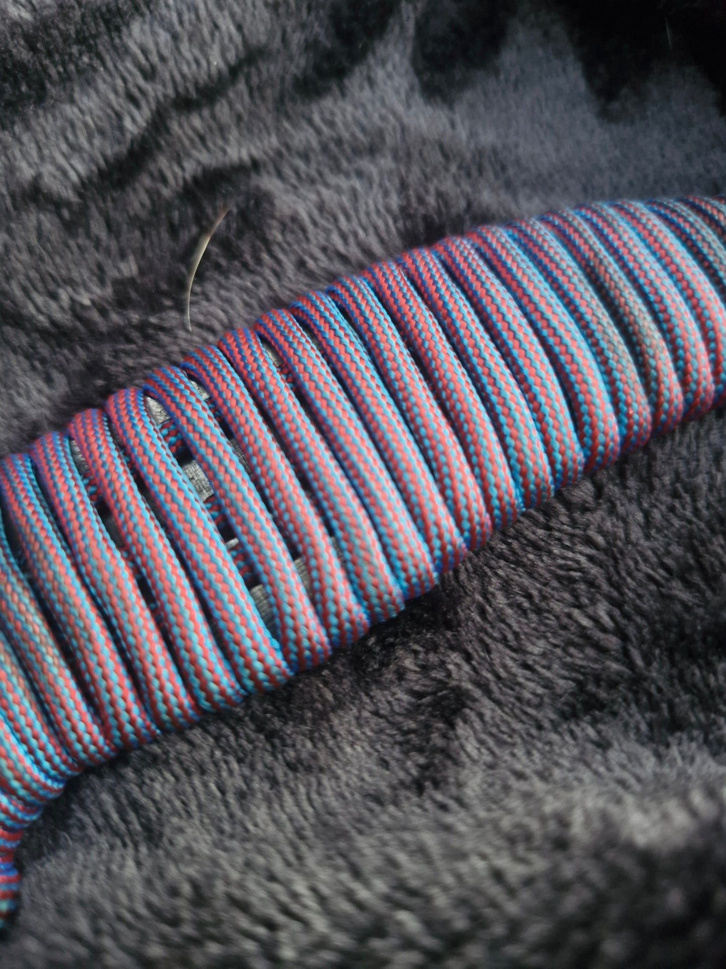 JRK Hunter "Blue and red Paracord wrap"