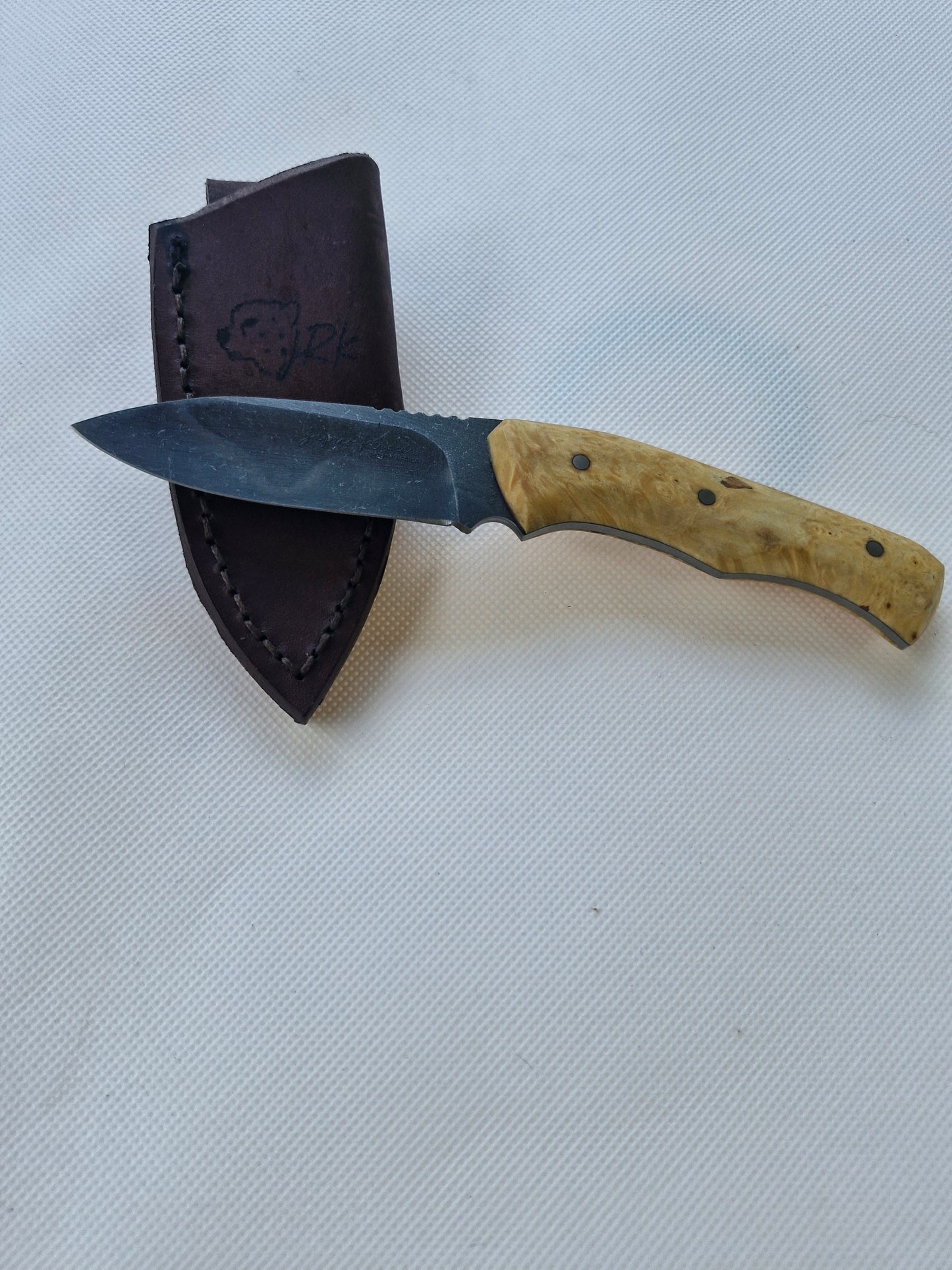 JRK EDC (Every day carry) Knife "Caramel Maple Burl"