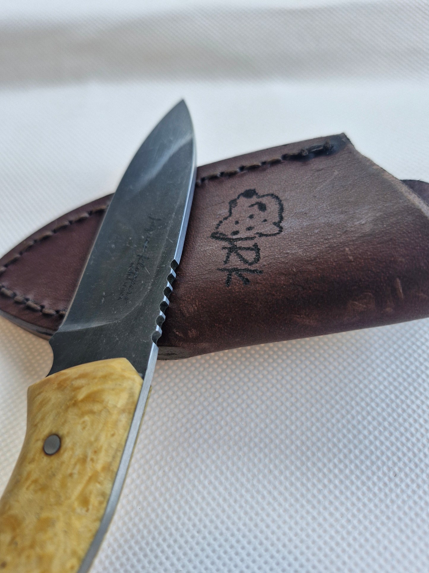 JRK EDC (Every day carry) Knife "Caramel Maple Burl"