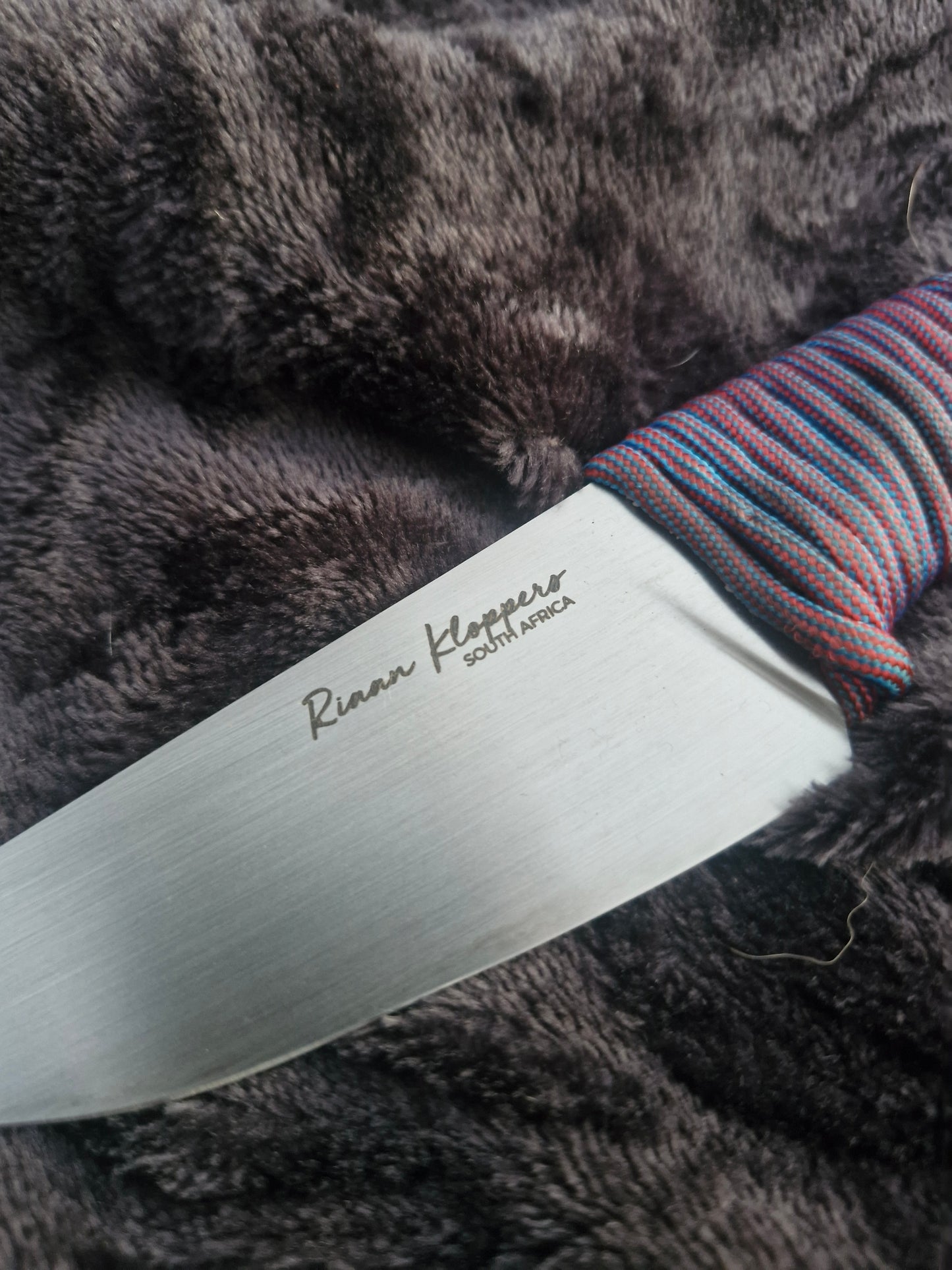 JRK Hunter "Blue and red Paracord wrap"