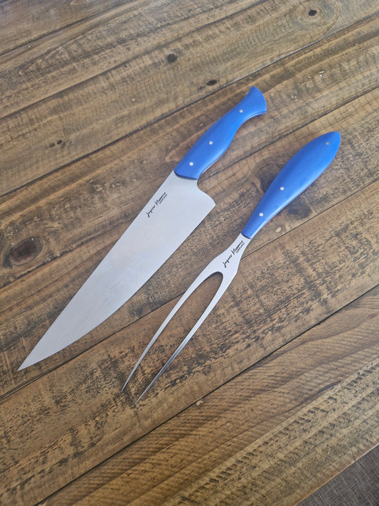 JRK Chef Knife & Fork Carving set